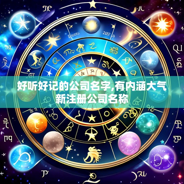 好听好记的公司名字,有内涵大气新注册公司名称