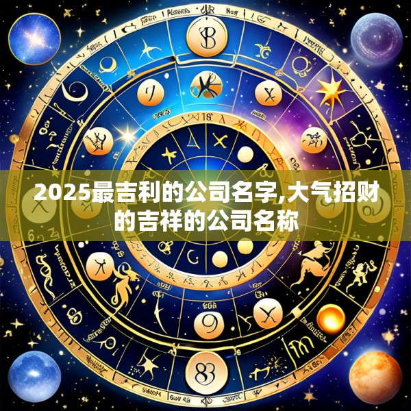 2025最吉利的公司名字,大气招财的吉祥的公司名称