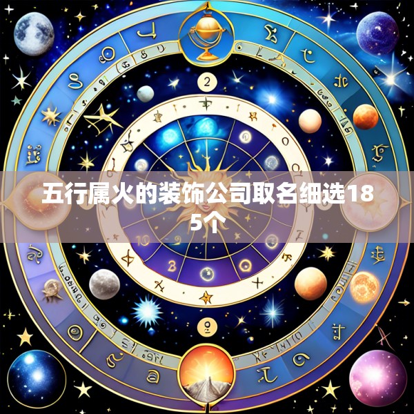 五行属火的装饰公司取名细选185个