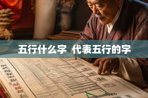 五行什么字  代表五行的字
