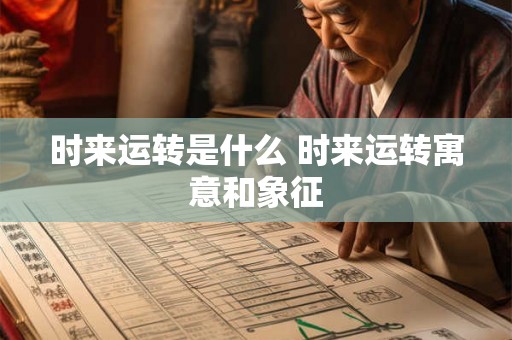 时来运转是什么 时来运转寓意和象征 时来运转是什么 时来运转寓意和象征