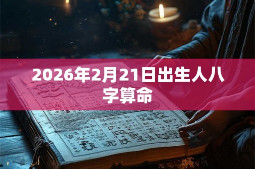 2026年2月21日出生人八字算命 2026年2月21日出生人八字算命