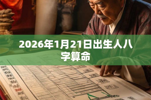 2026年1月21日出生人八字算命 2026年1月21日出生人八字算命