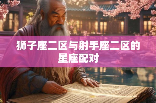 狮子座二区与射手座二区的星座配对