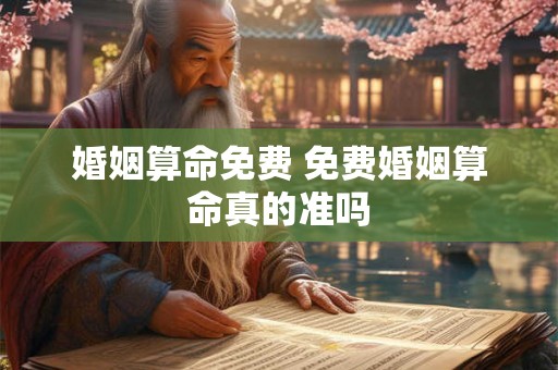 婚姻算命免费 免费婚姻算命真的准吗 婚姻算命免费 免费婚姻算命真的准吗