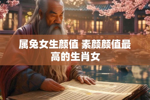 属兔女生颜值 素颜颜值最高的生肖女