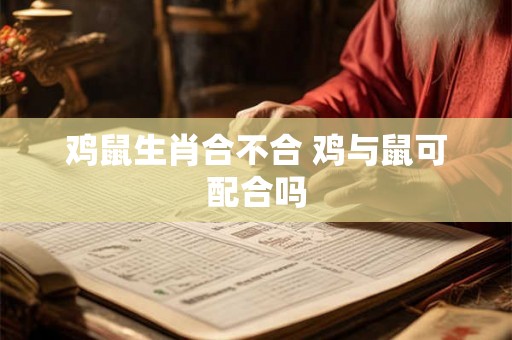鸡鼠生肖合不合 鸡与鼠可配合吗