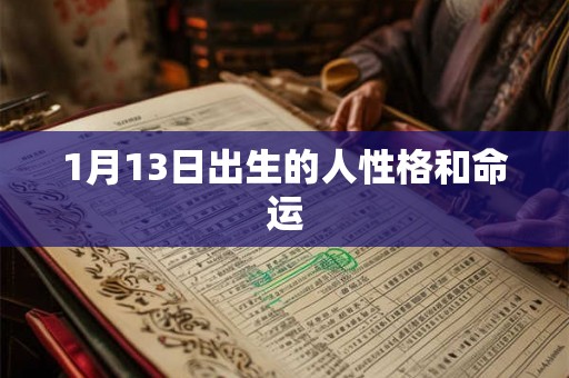1月13日出生的人性格和命运 1月13日出生的人性格和命运
