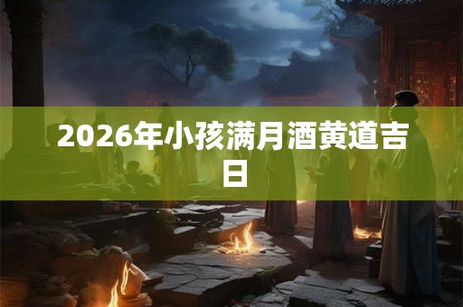 2026年小孩满月酒黄道吉日 2026年小孩满月酒黄道吉日