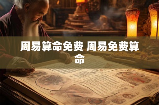 周易算命免费 周易免费算命 周易算命免费 周易免费算命