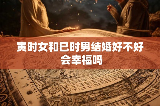 寅时女和巳时男结婚好不好 会幸福吗 寅时女和巳时男结婚好不好 会幸福吗