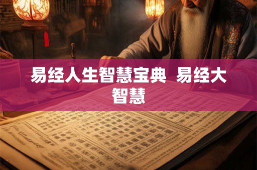 易经人生智慧宝典 易经大智慧 易经人生智慧宝典 易经大智慧
