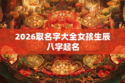 2026取名字大全女孩生辰八字起名 2026取名字大全女孩生辰八字起名
