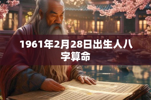 1961年2月28日出生人八字算命