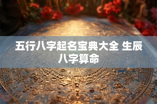 五行八字起名宝典大全 生辰八字算命 五行八字起名宝典大全 生辰八字算命
