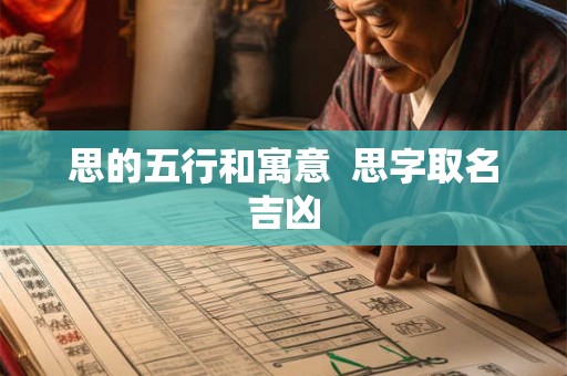 思的五行和寓意 思字取名吉凶 思的五行和寓意 思字取名吉凶