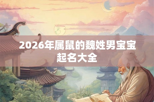 2026年属鼠的魏姓男宝宝起名大全 2026年属鼠的魏姓男宝宝起名大全
