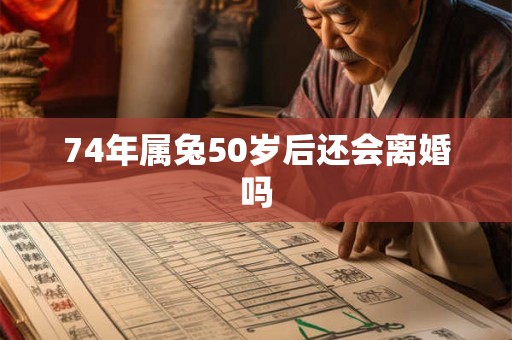 74年属兔50岁后还会离婚吗 74年属兔50岁后还会离婚吗