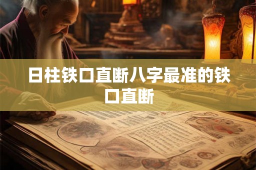 日柱铁口直断八字最准的铁口直断