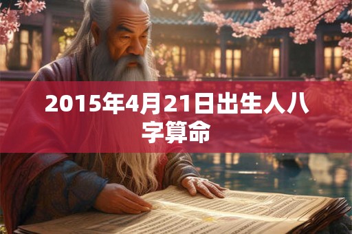 2015年4月21日出生人八字算命 2015年4月21日出生人八字算命