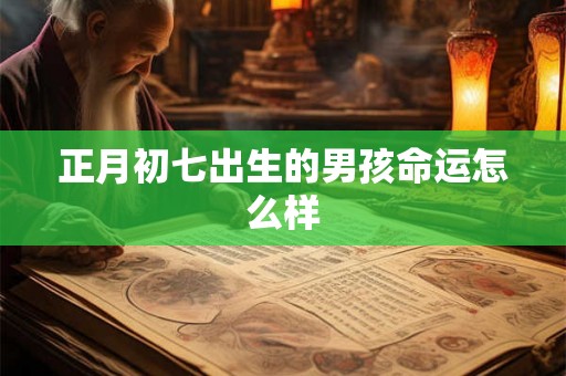 正月初七出生的男孩命运怎么样 正月初七出生的男孩命运怎么样