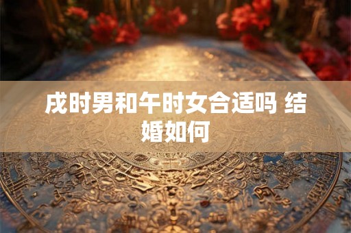 戌时男和午时女合适吗 结婚如何 戌时男和午时女合适吗 结婚如何