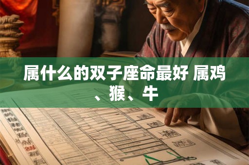 属什么的双子座命最好 属鸡、猴、牛