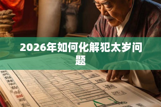 2026年如何化解犯太岁问题 2026年如何化解犯太岁问题