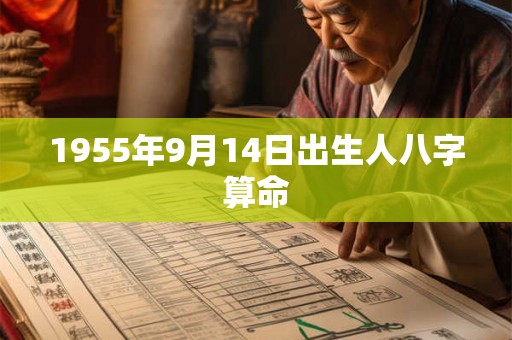 1955年9月14日出生人八字算命 1955年9月14日出生人八字算命