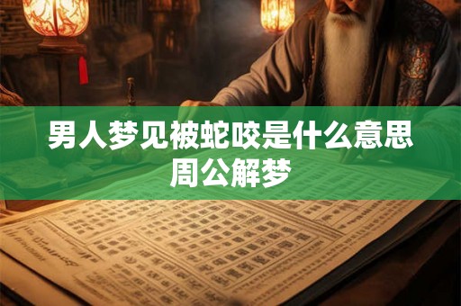 男人梦见被蛇咬是什么意思周公解梦 男人梦见被蛇咬是什么意思周公解梦