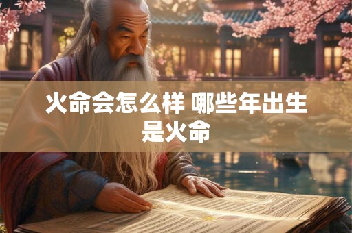火命会怎么样 哪些年出生是火命 火命会怎么样 哪些年出生是火命