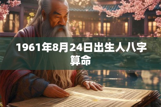 1961年8月24日出生人八字算命