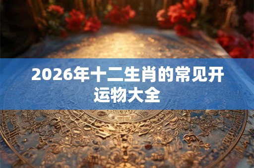 2026年十二生肖的常见开运物大全 2026年十二生肖的常见开运物大全