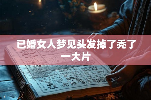 已婚女人梦见头发掉了秃了一大片 已婚女人梦见头发掉了秃了一大片