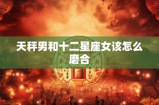 天秤男和十二星座女该怎么磨合