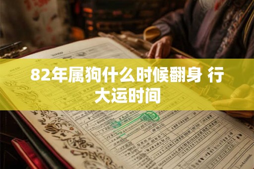 82年属狗什么时候翻身 行大运时间