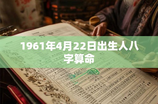 1961年4月22日出生人八字算命 1961年4月22日出生人八字算命