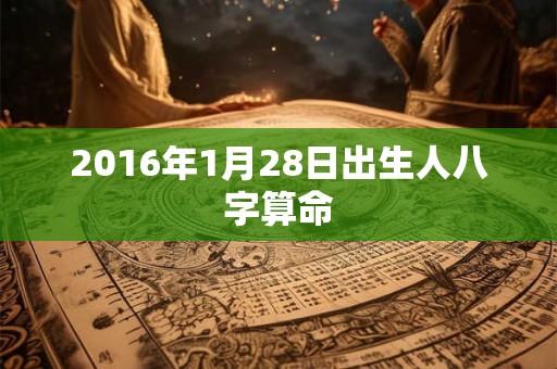 2016年1月28日出生人八字算命