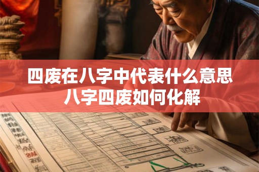 四废在八字中代表什么意思 八字四废如何化解