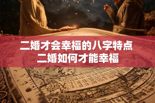 二婚才会幸福的八字特点 二婚如何才能幸福