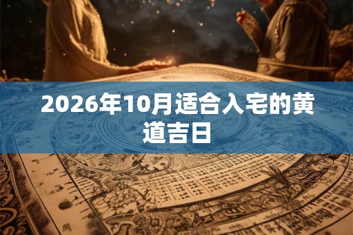 2026年10月适合入宅的黄道吉日 2026年10月适合入宅的黄道吉日