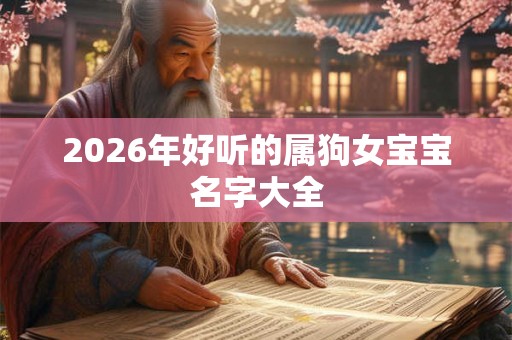 2026年好听的属狗女宝宝名字大全 2026年好听的属狗女宝宝名字大全