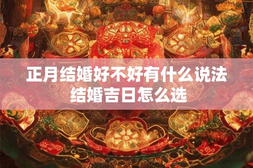 正月结婚好不好有什么说法 结婚吉日怎么选