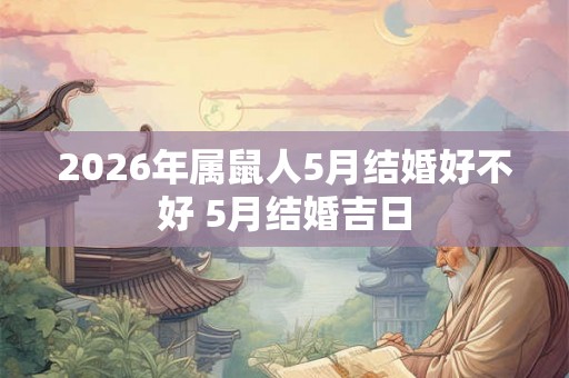 2026年属鼠人5月结婚好不好 5月结婚吉日 2026年属鼠人5月结婚好不好 5月结婚吉日