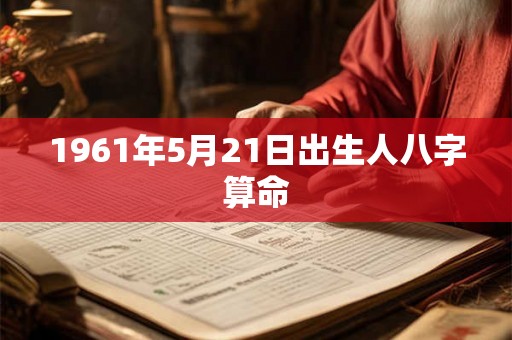 1961年5月21日出生人八字算命