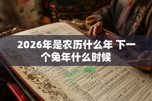 2026年是农历什么年 下一个兔年什么时候 2026年是农历什么年 下一个兔年什么时候