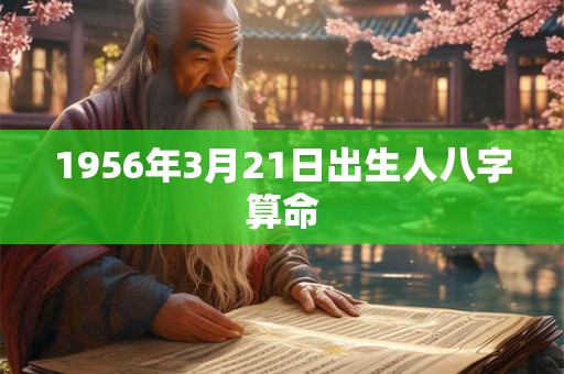 1956年3月21日出生人八字算命