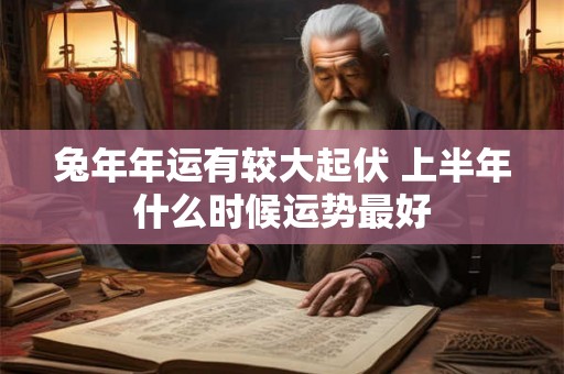 兔年年运有较大起伏 上半年什么时候运势最好 兔年年运有较大起伏 上半年什么时候运势最好