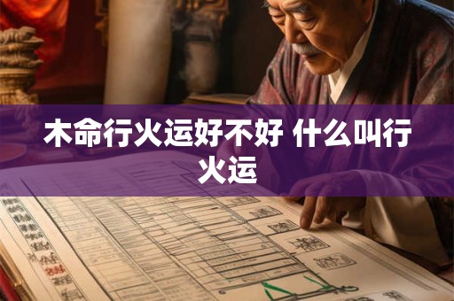 木命行火运好不好 什么叫行火运 木命行火运好不好 什么叫行火运