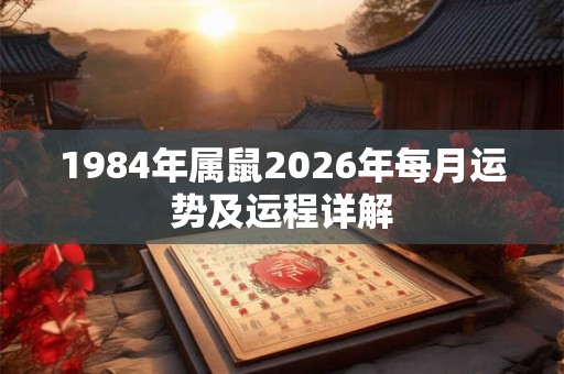 1984年属鼠2026年每月运势及运程详解 1984年属鼠2026年每月运势及运程详解